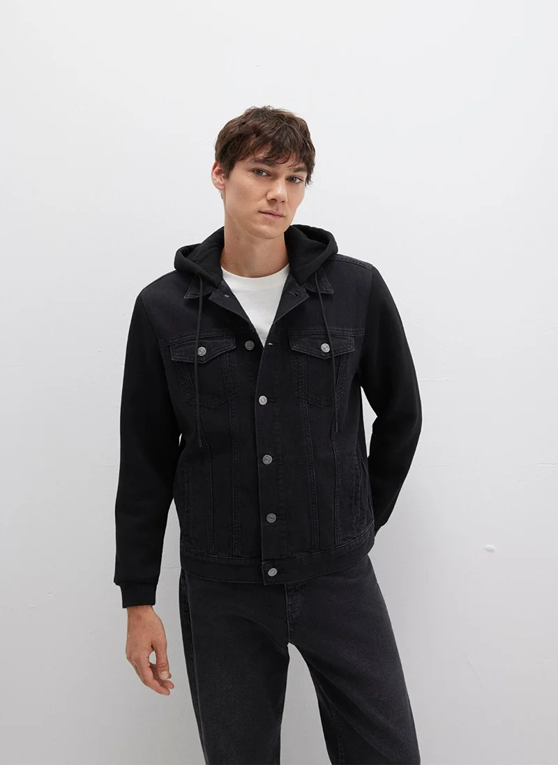 مافي Lenny Rinse Smoke Comfort Denim Jacket