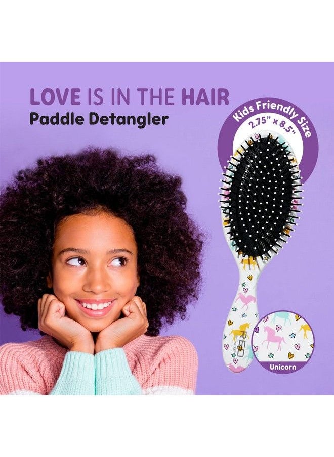 Red by Kiss Detangling Hair Brush Glides Through Tangles With Ease For All Hair Types Kids Friendly Size Hair Detangler Wet Or Dry Hair (Unicorn)  - Image 4
