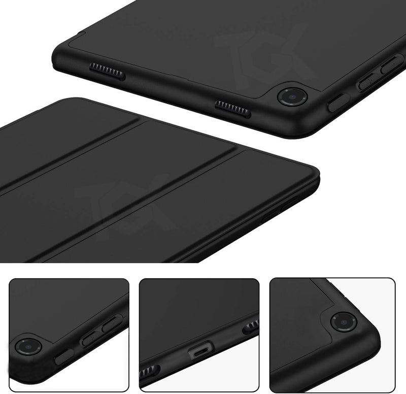TGK Soft Flexible with Pencil Holder Trifold Flip Back Case Cover for Samsung Galaxy Tab A9 Plus 11 inch (Black) - Image 4