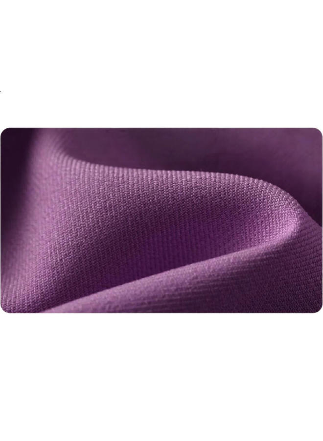 Ask Junior Girls' T-Shirt, Autumn Collection, For Older Children, Color Block Splicing, Round Neck Long Sleeve Undershirt, Wine Red, Size 130 - Image 1