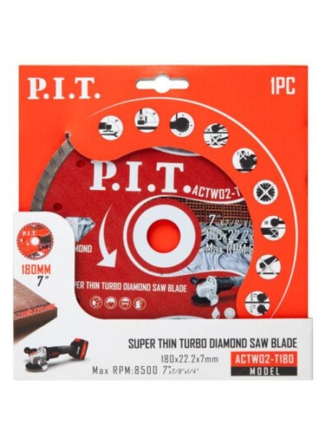 قرص قص رخام 180 مم P.I.T موديل ACTW02-T180
