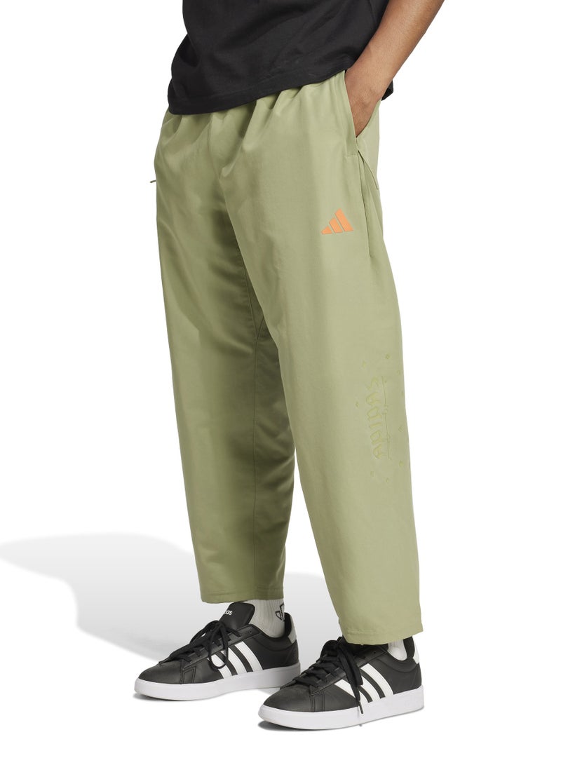 Adidas Bloom Sky Print Woven Sweatpants - Image 1