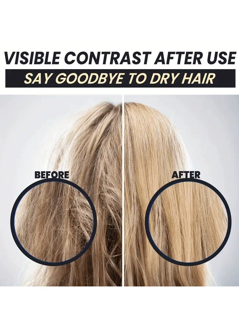 Soft keratin nourishing hair mask repairs dryness, moisturizes, smoothes and improves frizzy hair conditioner - Image 5