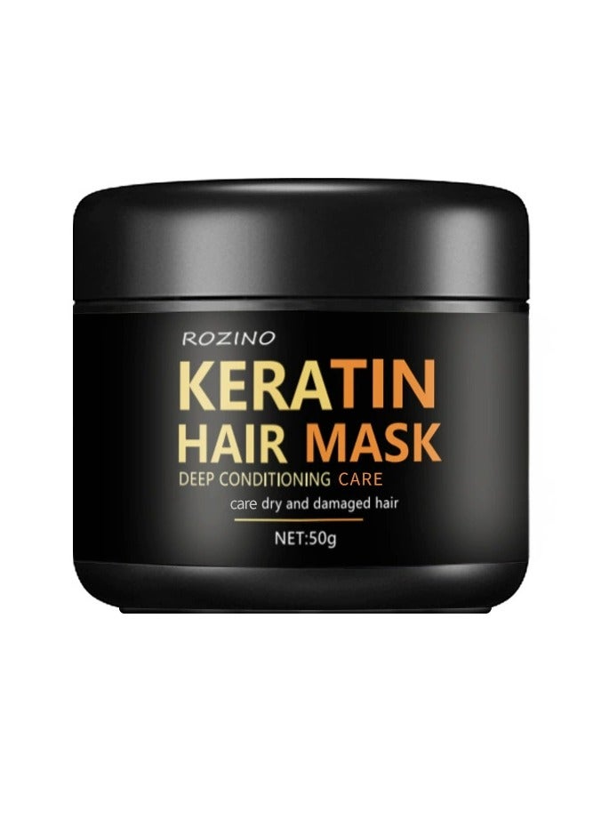 Soft keratin nourishing hair mask repairs dryness, moisturizes, smoothes and improves frizzy hair conditioner - Image 2