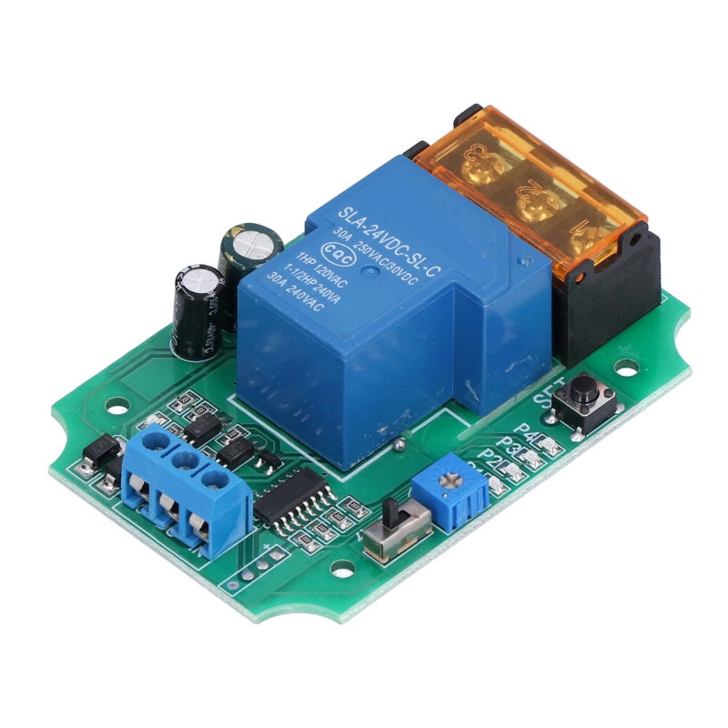 STC High-Power Relay Module 24V YYLOCK-2: 30A Load Capacity, Power-Off Permanent Memory, Adjustable 0-100 Minutes Delay Time - Strong Anti-Interference, 9.5mm Black Fence Terminal for Industrial & Electri - Image 5