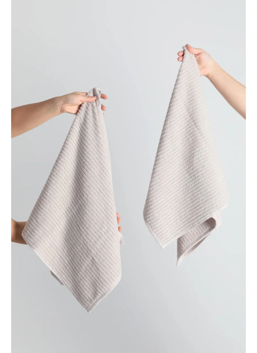 فافورا Ekol 2-Pack Hand and Face Towel 50x90 - Beige