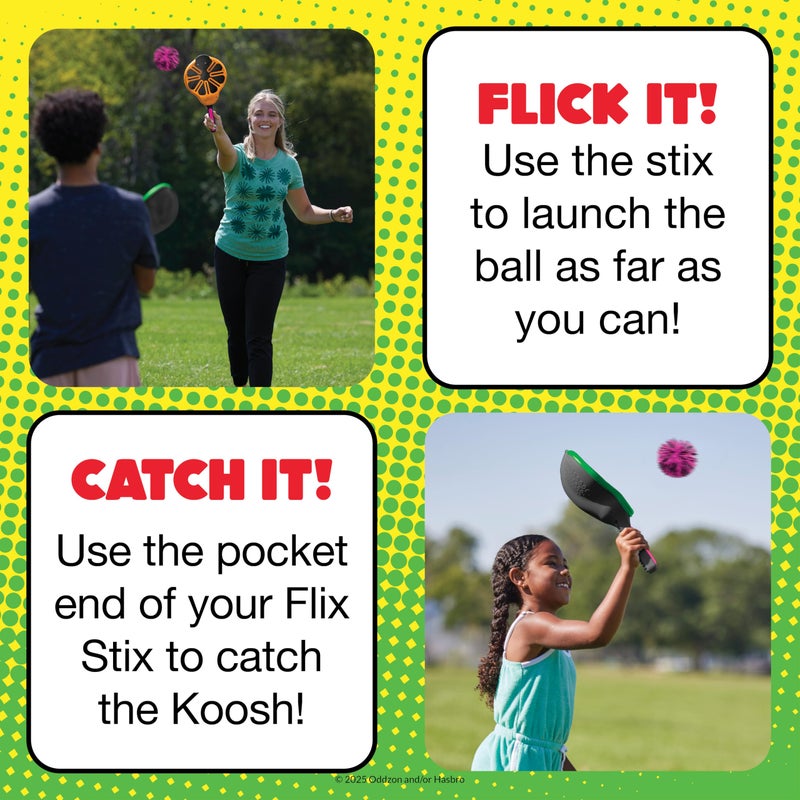 Koosh Flix Stix â€“ Kids Outdoor Toys, Beach Toys, Plays Like Lacrosse, Kids Games, Outdoor Games for Adults and Family, Koosh Ball Included, Outdoor Play Toys, Screen-Free, Ages 6+ - Image 4