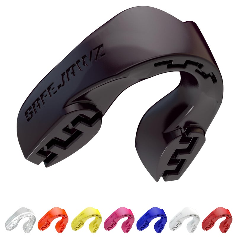 Safejawz Sports Mouthguard Slim Fit  Adult And Junior Mouth Guard With Case For Boxing  Basketball  Lacrosse  Football  Mma  Martial Arts  Hockey And All Contact Sports (Junior - Image 1