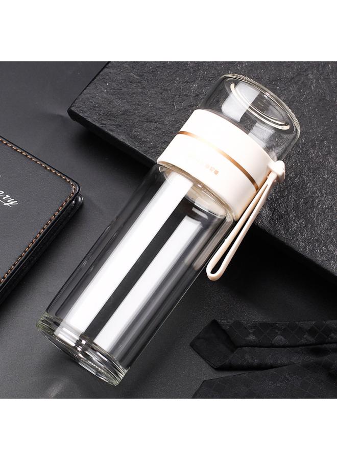 Beauenty Cup Glass Double-layer Ulated Glass Water Cup High Color Tea Separation Tea Tea Cup Gift Flower Tea Cup