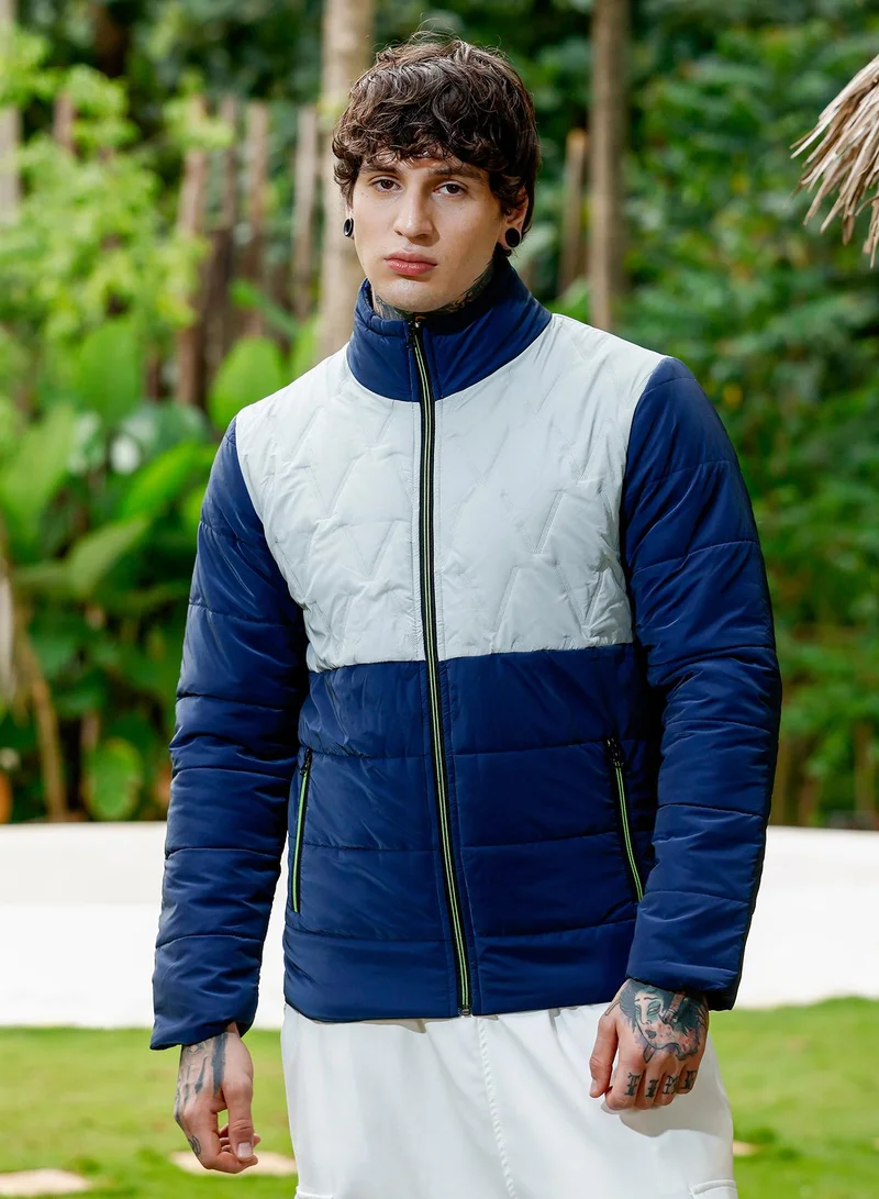 كامبوس سوترا جاكيت مبطن رجالي بياقة واقف