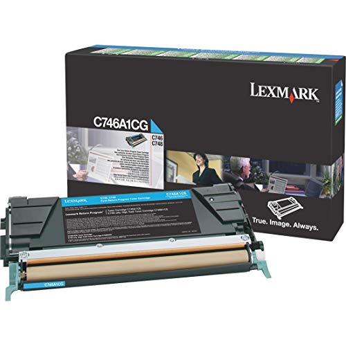 Lexmark™ C746A1CG Return Program Cyan Toner Cartridge - Image 2