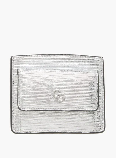 سيليست Women Wrinkle Textured Wallet with Button Closure