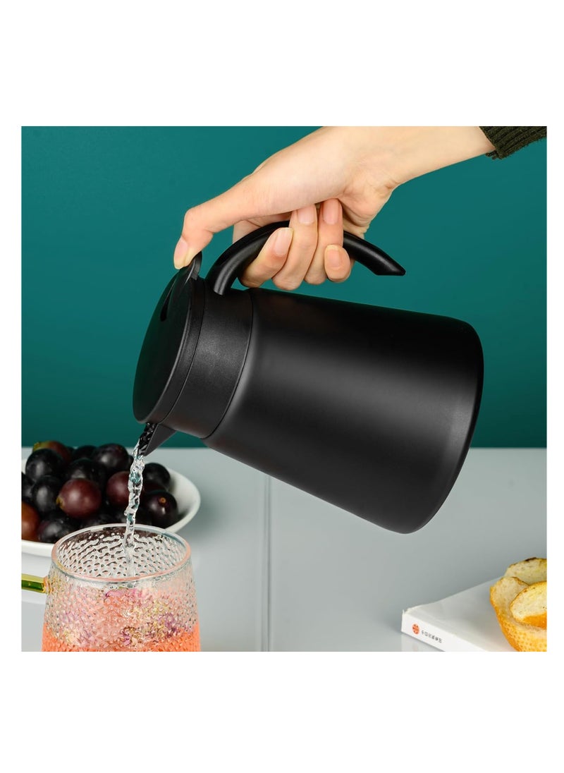 SYOSI - 880ml Stainless Steel Thermal Coffee Carafe - Double Wall Vacuum Insulated - Leak-Proof Design - Ideal for Keeping Coffee & Tea Hot - Image 1