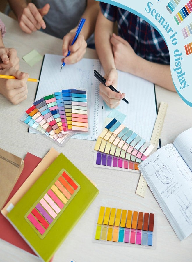 ReliThick 8000 Pcs Annotation tabs Sticky Tabs for Books Transparent Sticky Notes Multi Colored Writable Page Markers Book Flags Strip for Annotating Reading Supplies Bookish Gift (Gradient Color) - Image 5