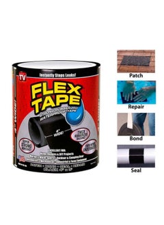 FLEX TAPE Waterproof Anti-UV Quickly Cover Large Leaks Garden Hose Pipe Water Tap Bonding Rescue, Black  - Image 2