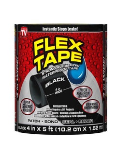 FLEX TAPE Waterproof Anti-UV Quickly Cover Large Leaks Garden Hose Pipe Water Tap Bonding Rescue, Black  - Image 1