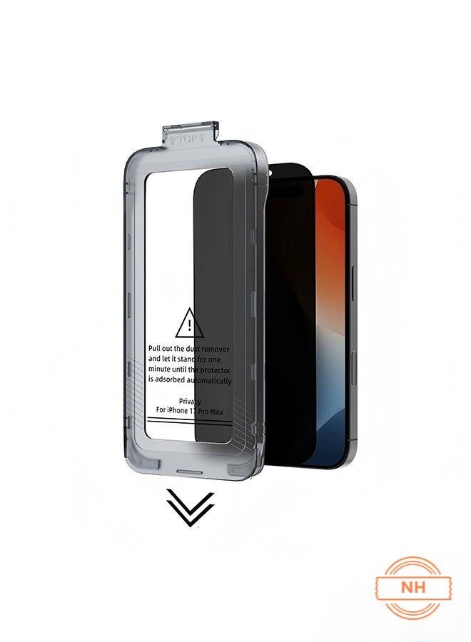 NH Screen Protector for iPhone 17 Pro Max - 9H Tempered Glass, Full Coverage Anti-Scratch & Shockproof, HD Clear, Anti-Fingerprint & Bubble-Free, Face ID Compatible - Image 1