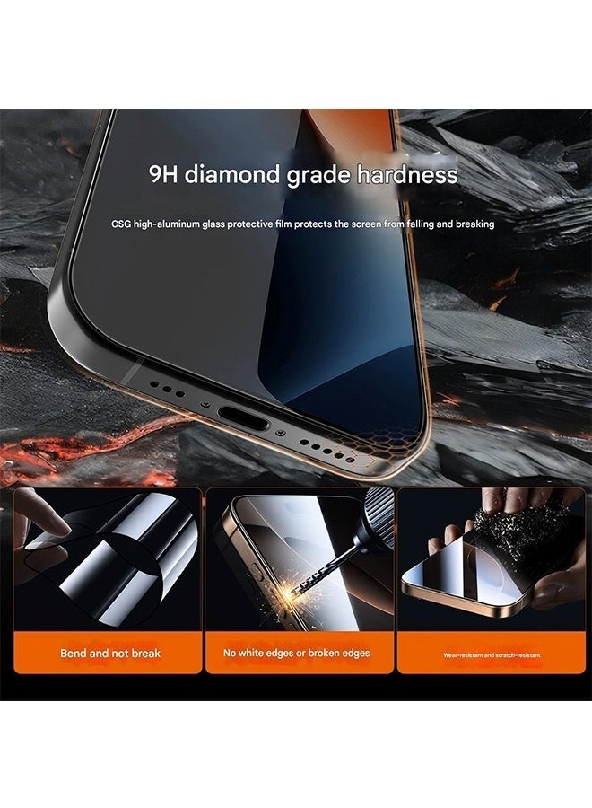 NH Screen Protector for iPhone 17 Pro Max - 9H Tempered Glass, Full Coverage Anti-Scratch & Shockproof, HD Clear, Anti-Fingerprint & Bubble-Free, Face ID Compatible - Image 3