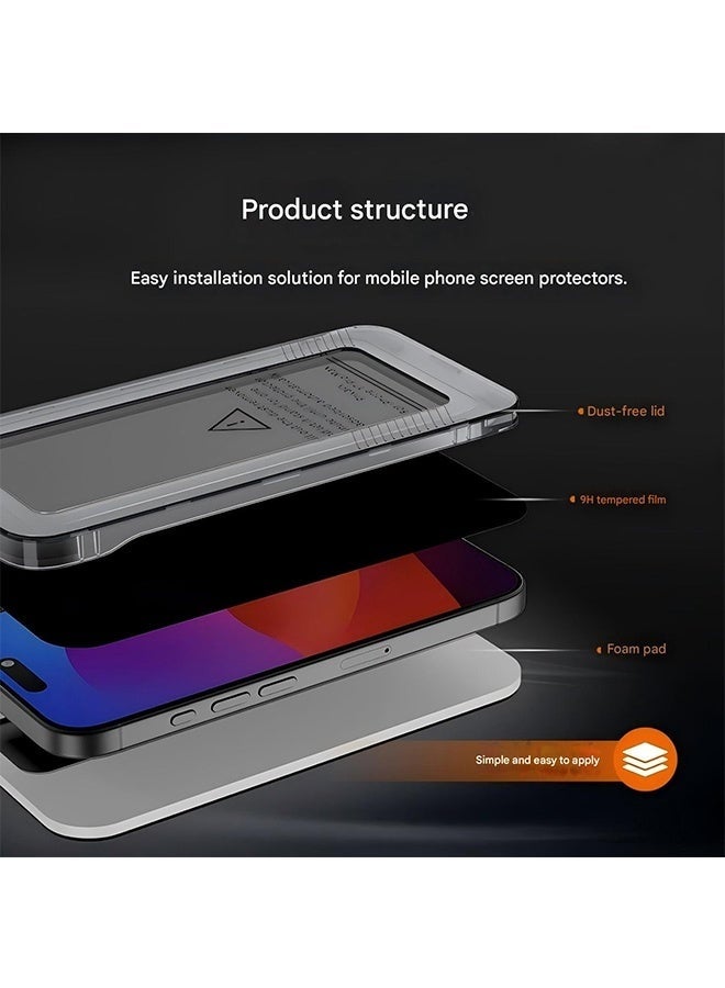 NH Screen Protector for iPhone 17 Pro Max - 9H Tempered Glass, Full Coverage Anti-Scratch & Shockproof, HD Clear, Anti-Fingerprint & Bubble-Free, Face ID Compatible - Image 2