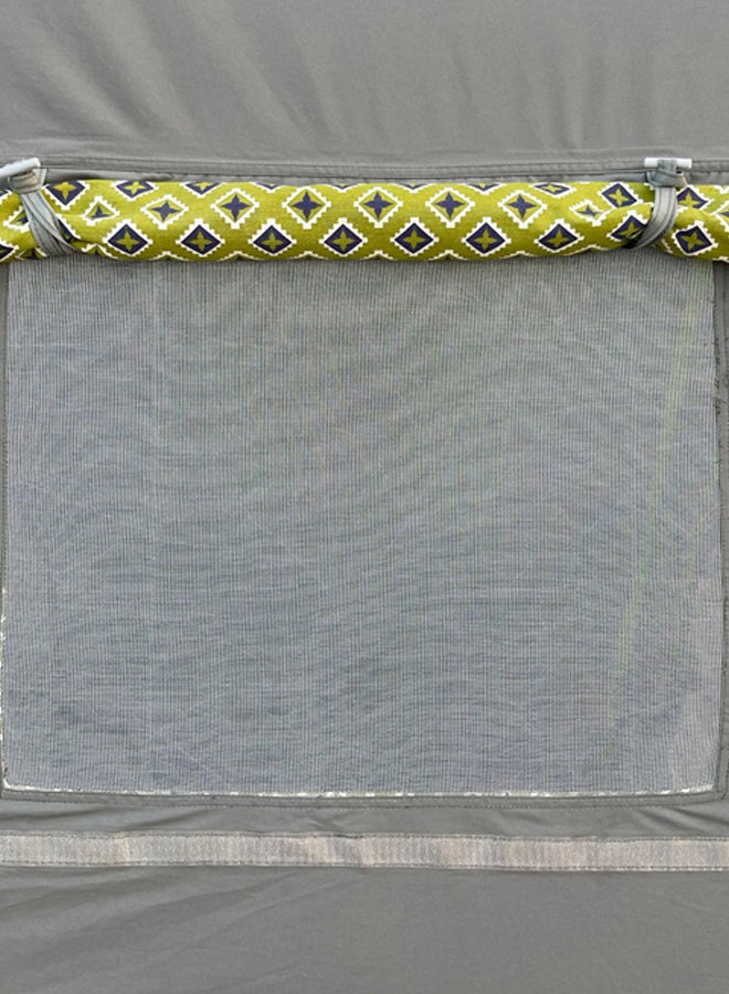 AL SANIDI خيمة مربعة، خيمة رحلات، أخضر*رمادي، 250*250*180 - Image 4