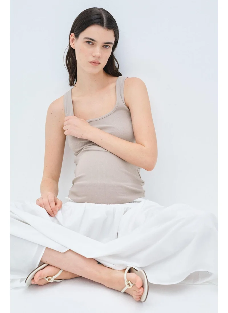 اتش اند ام MAMA Ribbed vest top