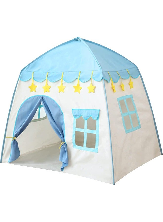 Children's Game Tent, Children's Princess Castle Game Tent, Indoor and Outdoor Children's Playhouse Tent, Large Foldable Children's Playhouse, Gifts for Children Over 3 Years old (Blue)  - Image 1