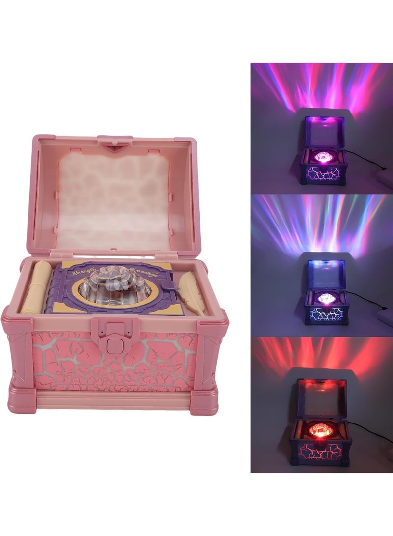 BlueFire Galaxyy Treasure Chest Aurora Borealis Projector Night Light with Bluetooth Speaker & White Noise | Dimmable Northern Lights Projector for Bedroom, Sleep & Meditation | Remote Control & Timer | Perfect Gift for Kids, Teens & Adults - Image 5