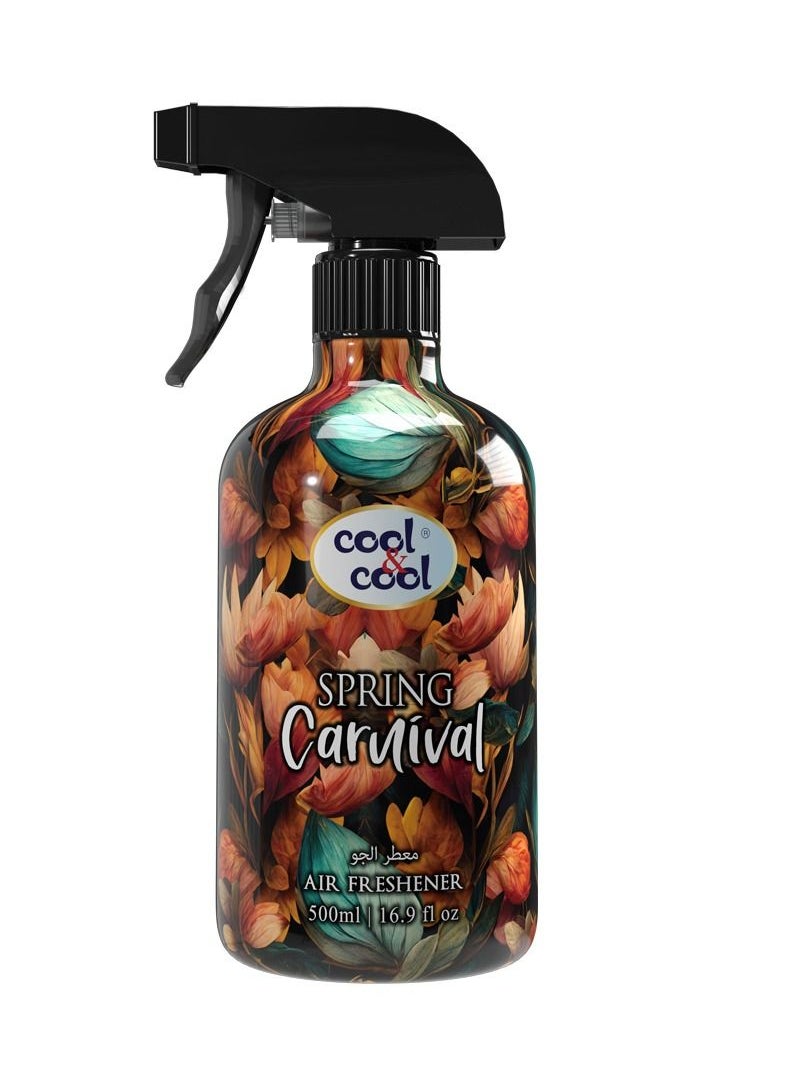 Cool & Cool Cool & Cool Spring Carnival Air Freshener | Long Lasting Fragrance, Eliminates Bad Odour, 500ml  - Image 1