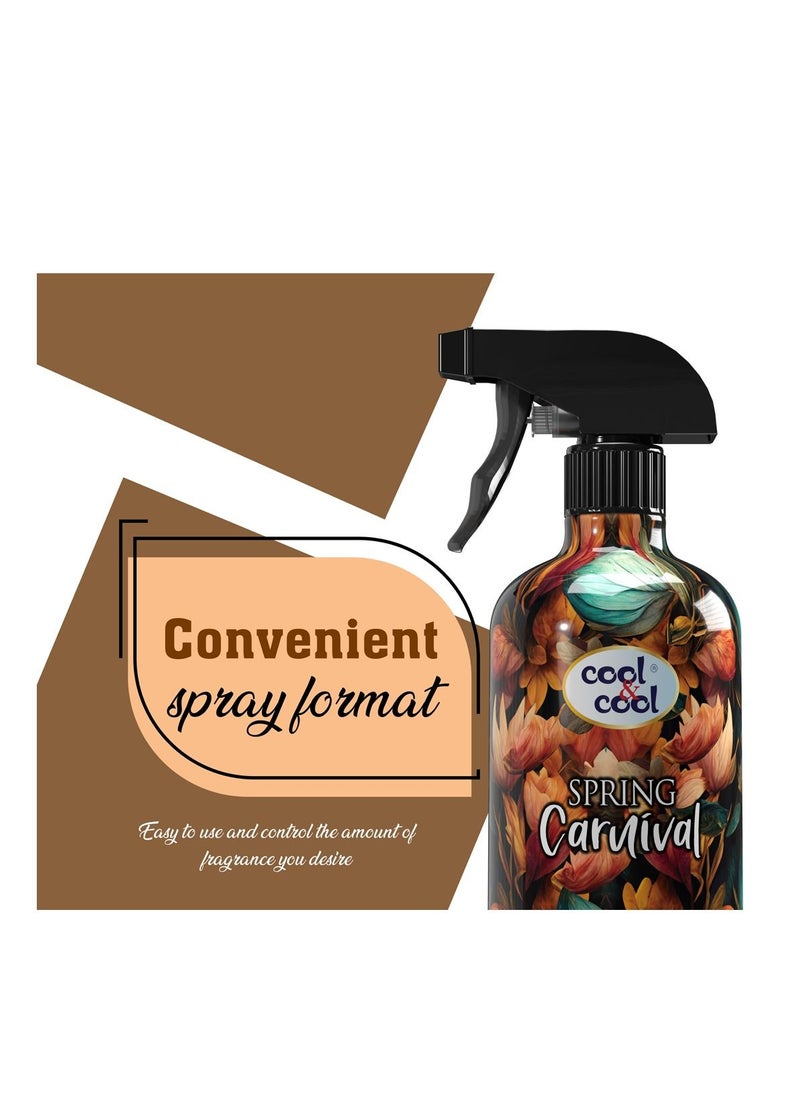 Cool & Cool Cool & Cool Spring Carnival Air Freshener | Long Lasting Fragrance, Eliminates Bad Odour, 500ml  - Image 3