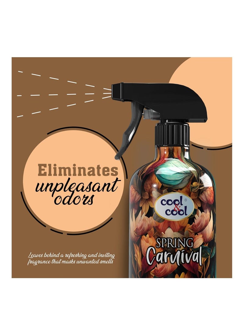 Cool & Cool Cool & Cool Spring Carnival Air Freshener | Long Lasting Fragrance, Eliminates Bad Odour, 500ml  - Image 2