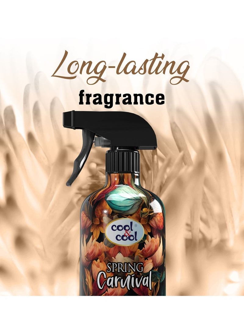 Cool & Cool Cool & Cool Spring Carnival Air Freshener | Long Lasting Fragrance, Eliminates Bad Odour, 500ml  - Image 5