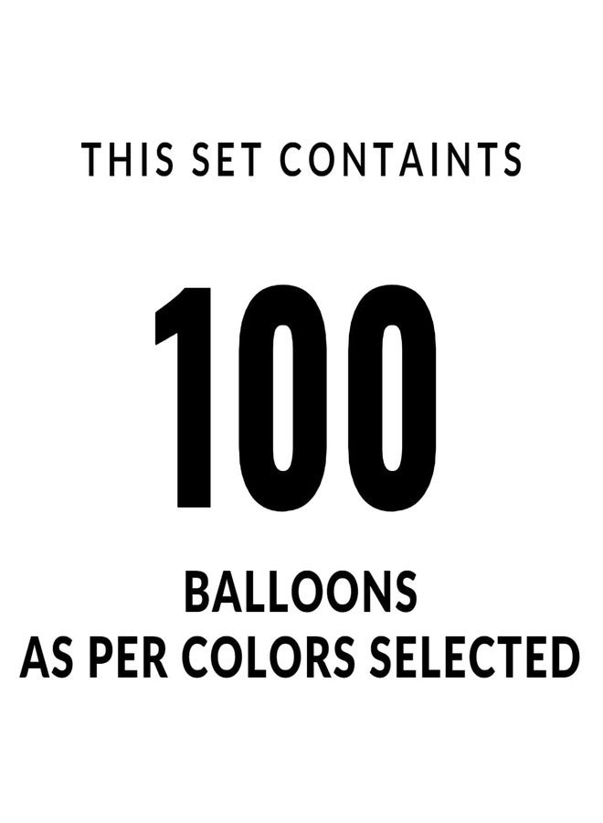Flyloons Black White Balloons Pack of 100 for birthday decoration items also suitable for Anniversary, Wedding, Celebration, Party - Image 2