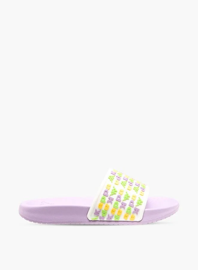 كابا Girls Logo Embossed Slides