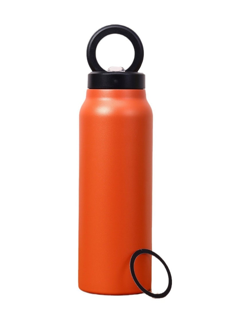 كيدل كوب حراري متعدد الوظائف مع قشة - سعة كبيرة، كوب محمول مزود بحامل هاتف مغناطيسي وحامل قابل للتعديل للرياضة والتصوير والسفر - Image 1