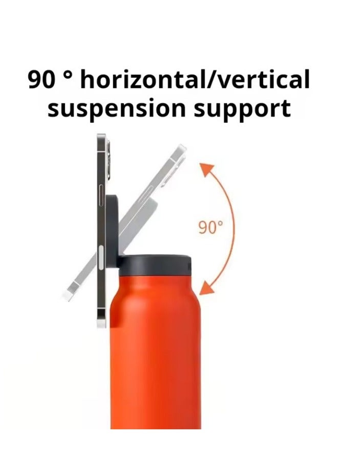 كيدل كوب حراري متعدد الوظائف مع قشة - سعة كبيرة، كوب محمول مزود بحامل هاتف مغناطيسي وحامل قابل للتعديل للرياضة والتصوير والسفر - Image 2