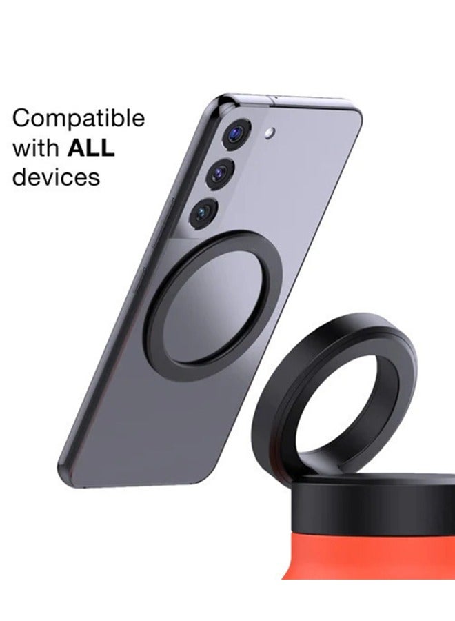 كيدل كوب حراري متعدد الوظائف مع قشة - سعة كبيرة، كوب محمول مزود بحامل هاتف مغناطيسي وحامل قابل للتعديل للرياضة والتصوير والسفر - Image 3