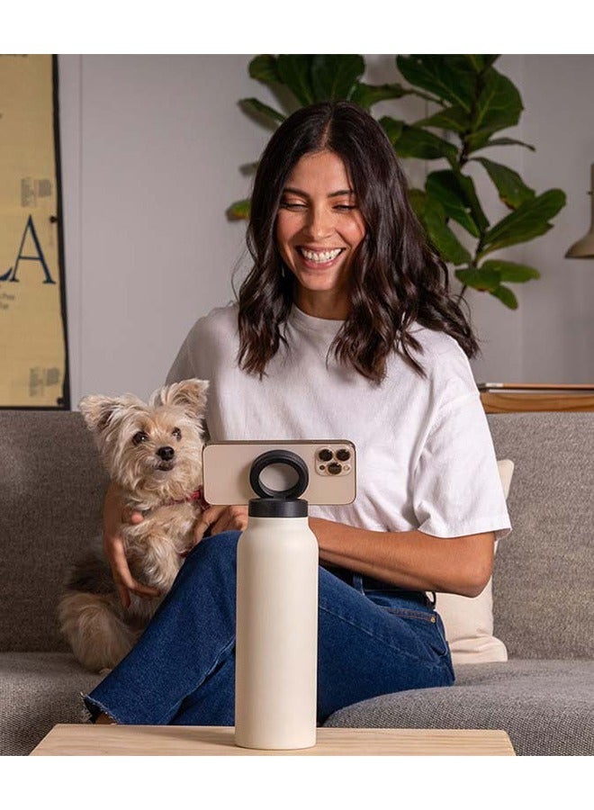 كيدل كوب حراري متعدد الوظائف مع قشة - سعة كبيرة، كوب محمول مزود بحامل هاتف مغناطيسي وحامل قابل للتعديل للرياضة والتصوير والسفر - Image 4