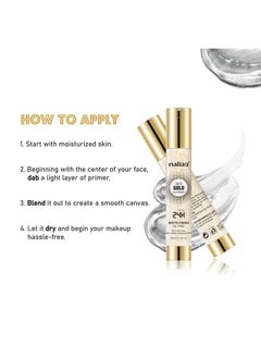 maliao Gel Base Primer, Transparent Gold Crytals, 30 Ml  - Image 5