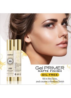 maliao Gel Base Primer, Transparent Gold Crytals, 30 Ml  - Image 3
