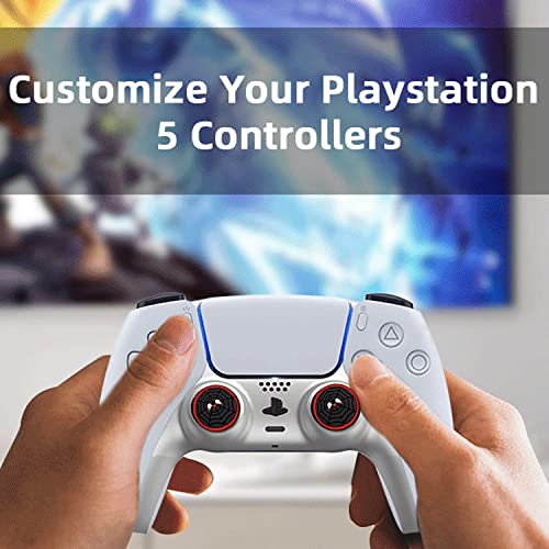 GAMENOPHOBIA Thumb Grip Caps for PS5/PS4/Xbox/Switch Pro Controllers | Non-Slip Silicone Joystick Covers | Analog Stick Protection & Comfort Grip for Gaming | Random Designs Sent (4) - Image 2