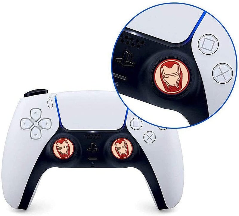 GAMENOPHOBIA Thumb Grip Caps for PS5/PS4/Xbox/Switch Pro Controllers | Non-Slip Silicone Joystick Covers | Analog Stick Protection & Comfort Grip for Gaming | Random Designs Sent (4) - Image 3