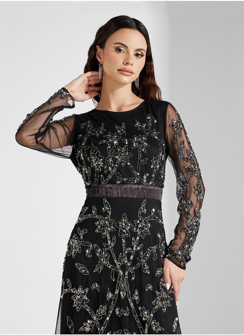 Namshi x - Emebllished A-Line Dress - Image 1