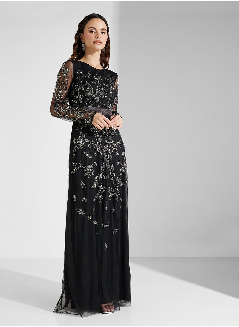 Namshi x - Emebllished A-Line Dress - Image 1