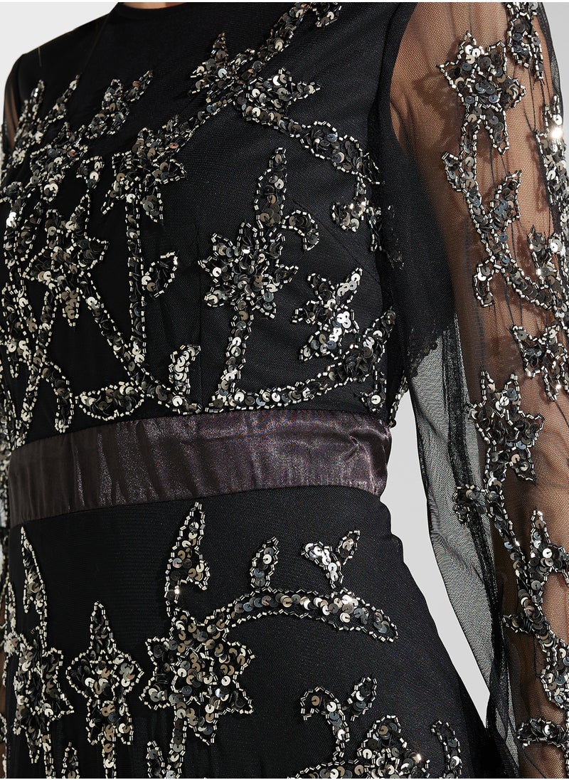 Namshi x - Emebllished A-Line Dress - Image 1