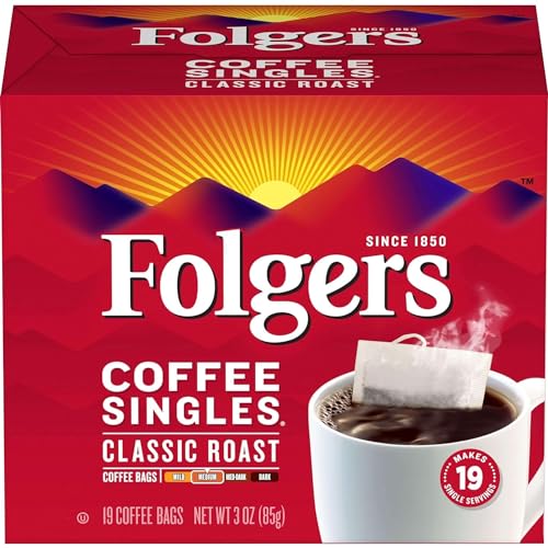 Folgers Coffee Singles (19 per box) - Image 1