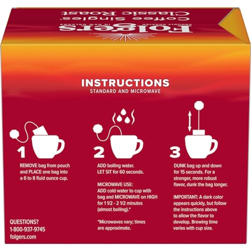 Folgers Coffee Singles (19 per box) - Image 3
