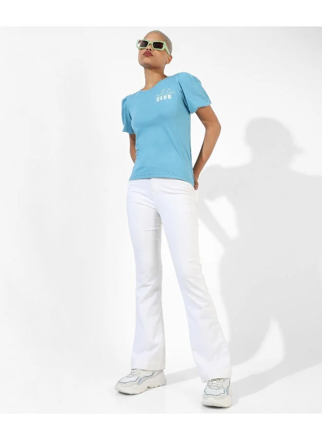 Pinacolada  Women's Sky Blue Self-Love Club Top for Women | Best Price UAE