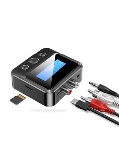KASTWAVE Bluetooth Transmitter, 2-in-1 Bluetooth Transmitter Receiver, Bluetooth 5.0 Audio Adapter, Support 3.5mm RCA TF Card for TV PC Speaker Headset Car  - Image 1