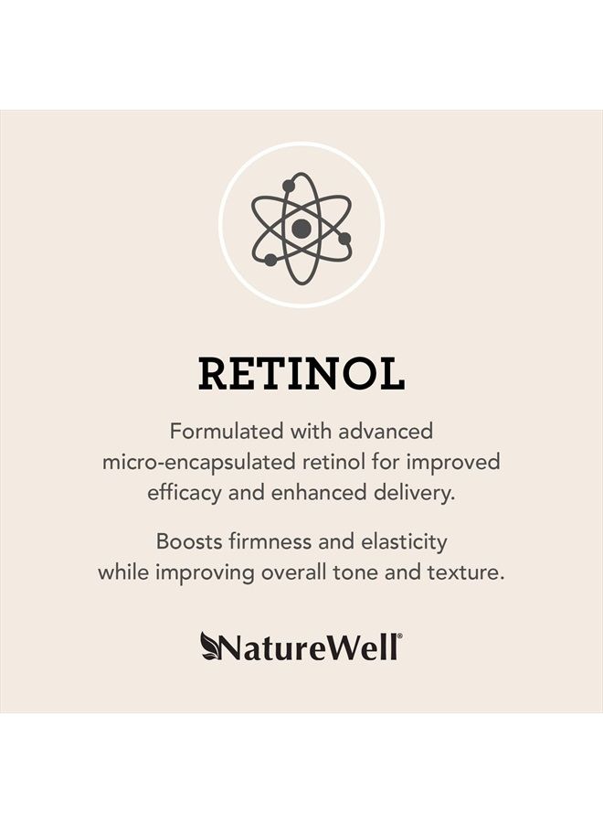 NATURE WELL كريم ريتينول المتقدم للترطيب للوجه والجسم واليدين، يعزز مرونة البشرة، يحسن لون البشرة، بدون بقايا دهنية، يتضمن مضخة، عبوتين (10 أوقية لكل منهما) - Image 4