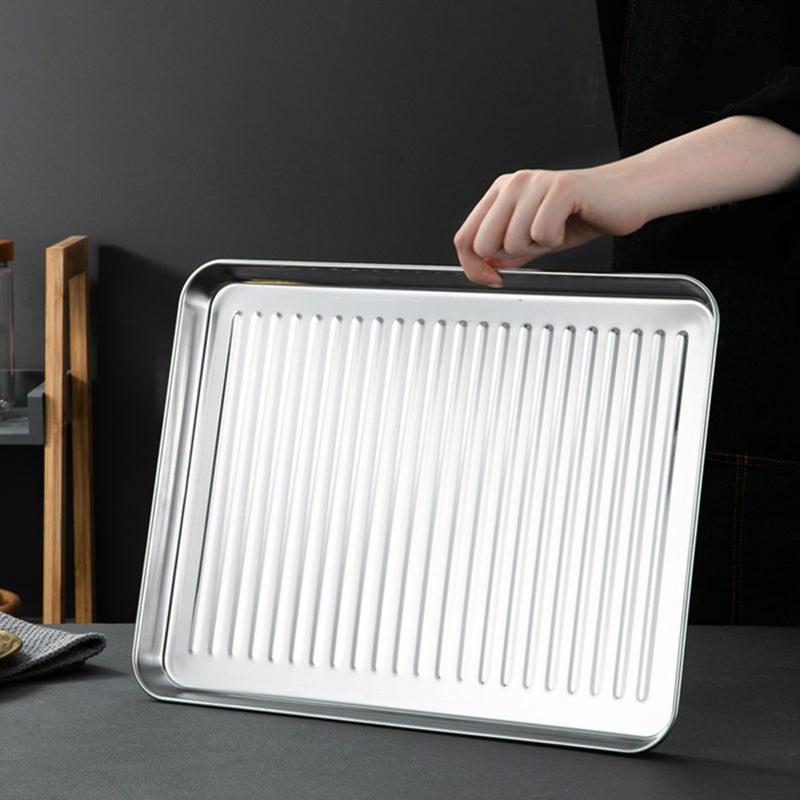2pcs Toast Baking Tray Cookie Baking Sheet Nonstick Baking Sheet Pan Oven Baking Tray - Image 1